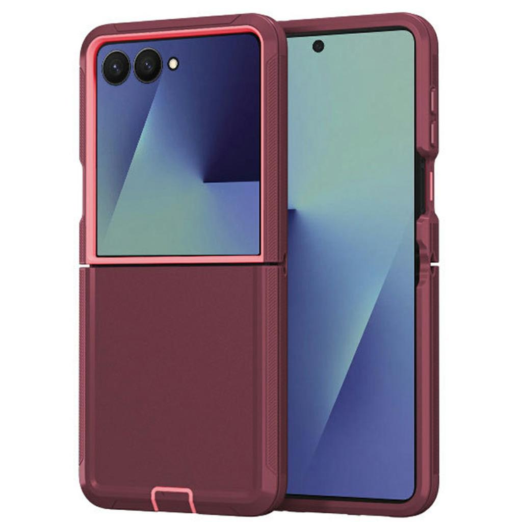 For Samsung Galaxy Z Flip7 5G Case Detachable PC + TPU Drop-Proof Back Cover