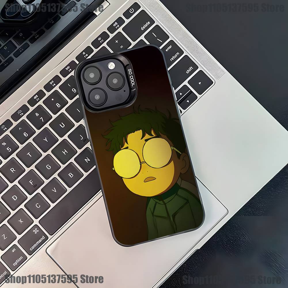 Anime Dandadan Phone Case For iPhone 17,16,15,14,13,12,11,Pro,XS,Max,Plus,Mini,SE Black Candy Matte Shockproof Cover