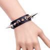 Punk Rock Street Snap Fashion Punk Metal Nit Armband Bred läder Stud Spike Armband