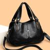 Women's Textured Leather Top-Handle Bag Stylish Crossbody Bag