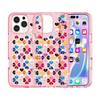 Love Four-leaf Clover Pattern Apple 16Pro Terminator MagSafe Mobile Phone Case, Suitable for Transparent Glitter Case Thickened.