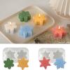 2pcs Snowflake Shape Candle Silicone Mold Handmade Snowflakes Craft Aromatherapy Candle Plaster Resin Soap Mould Christmas Decor