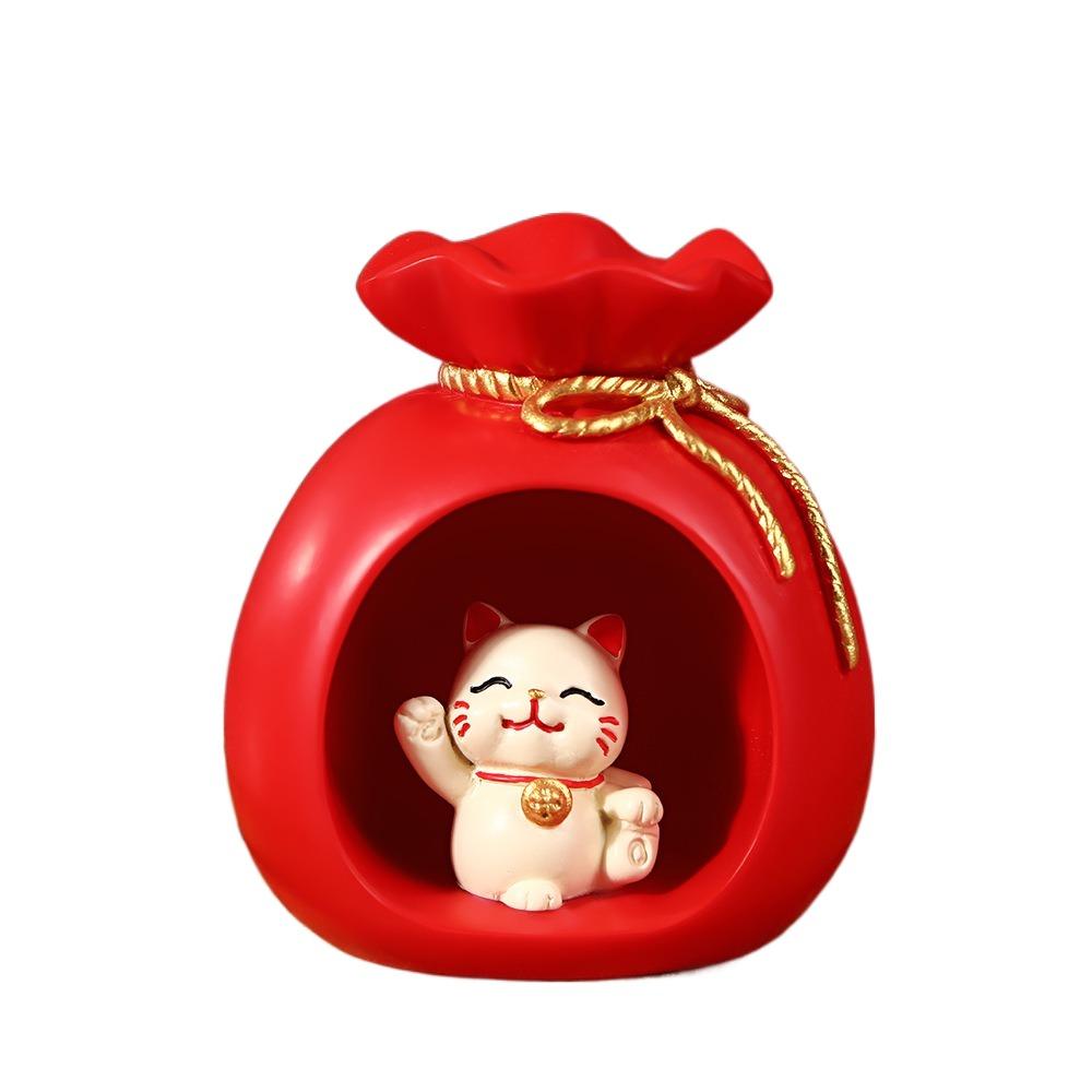

Cartoon Maneki-neko Ornaments Chinese Style Good Luck Ornament Auto Interior Decoration Style 2
