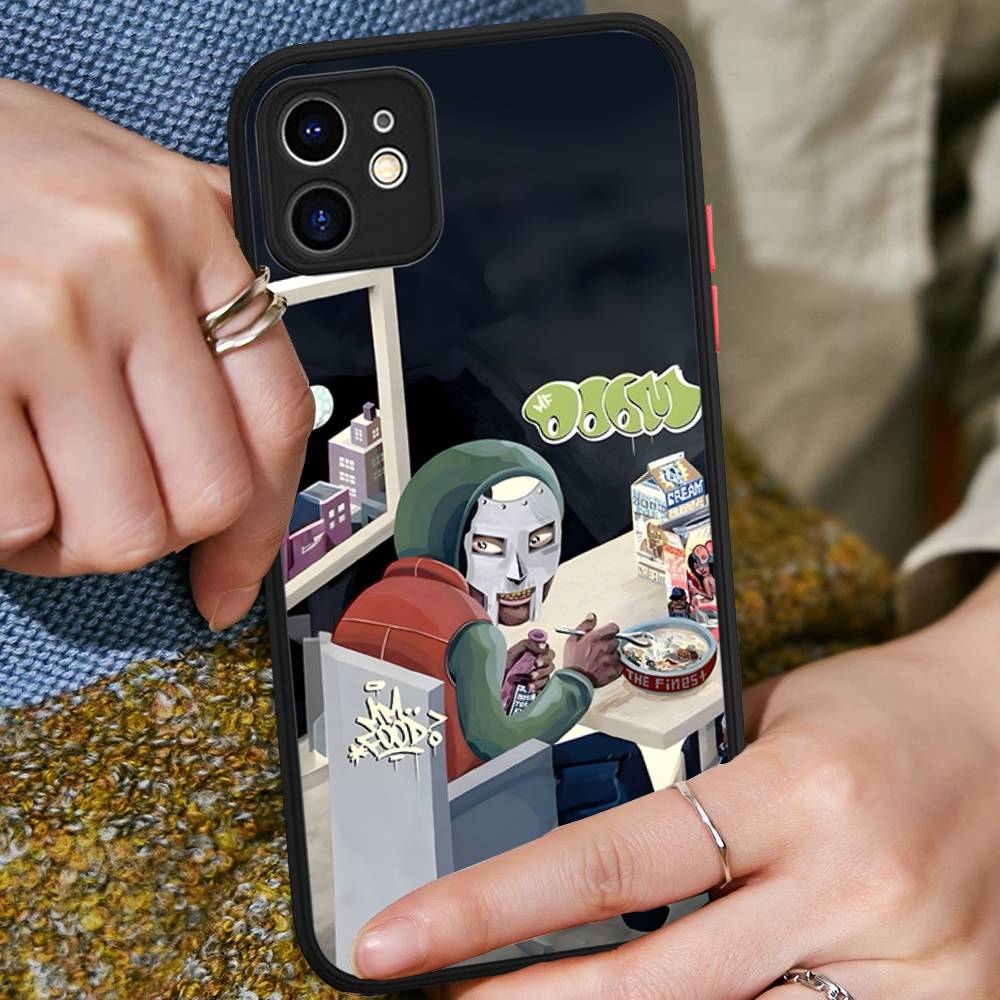

M-MF Rapper D-DOOM For IPhone 15 16 Pro Max 11 12 13 14 XS XR X Plus 16E Matte Translucent Phone Cover iphone X