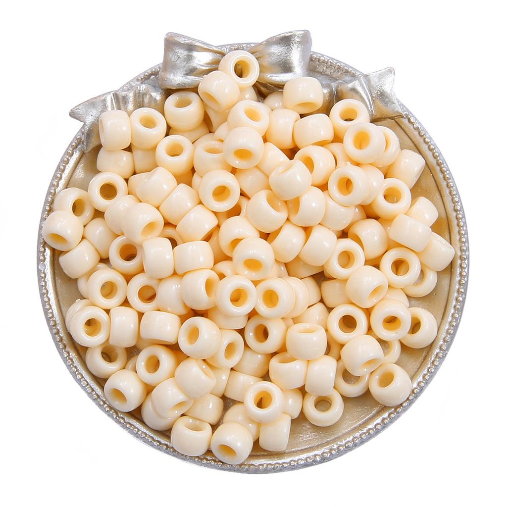 Handmade Bracelet Beads Acrylic Large Hole Barrel Beads Pony Beads Weaving Handmade Diy Bracelet Plastic Beads Jewelry Accessories Beads Loose Beads