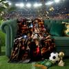 Game Fighter In Action Blanket Lightweight Ideal Bedding Blanket Perfect for Travel, Camping, Living Rooms, Offices, Sofas, Fan Christmas gift