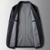 Spring and Autumn Light Luxury Business Single West Middle-aged and Young People Solid Color Thickened Knitted Suit Jacket