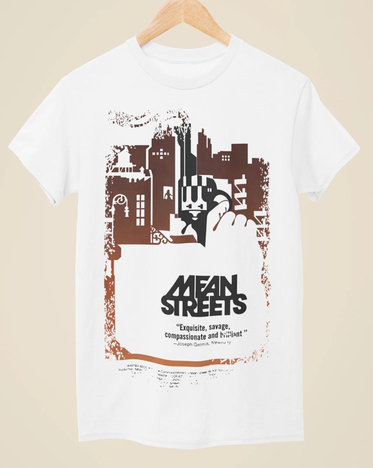 Mean Streets - Movie Poster Inspired Unisex White 100% Cotton T-shirt Mens Tees Top S