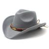 Cowboy Hat With Wide Brim And Adjustable Size For Western Dance Performances