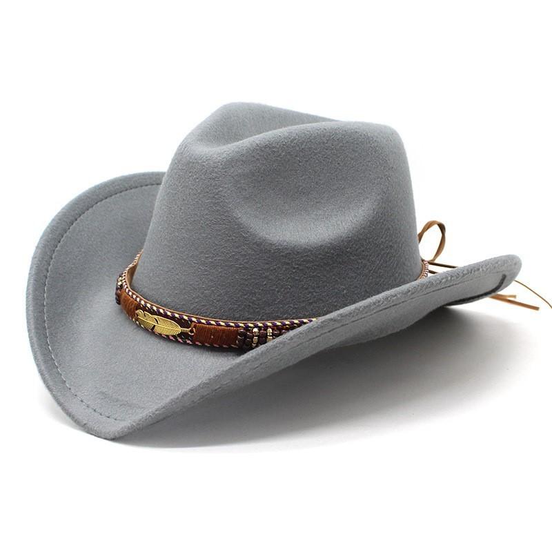 Cowboy Hat With Wide Brim And Adjustable Size For Western Dance Performances