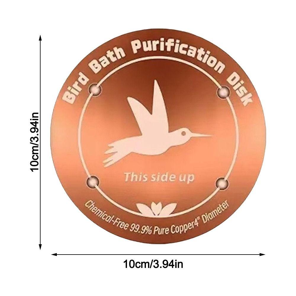 10cm Bird Bath Disk Round Cleaning Plate Bird Bath Water Fountain  for Garden Patio Lawn Fountain