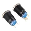 12V Waterproof Car Engine Start Push Button Switch Ignition Starter Black Zinc Aluminium Alloy