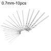 0.5-3mm 10Pcs Micro HSS Spiral Straight Shank Twist Drill Bits Drilling Tools