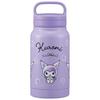 Insulated Stainless Steel Mug Bottle, 350ml, with Screw Handle, Sanrio Kuromi Watercolor Cosmetics, STSC4