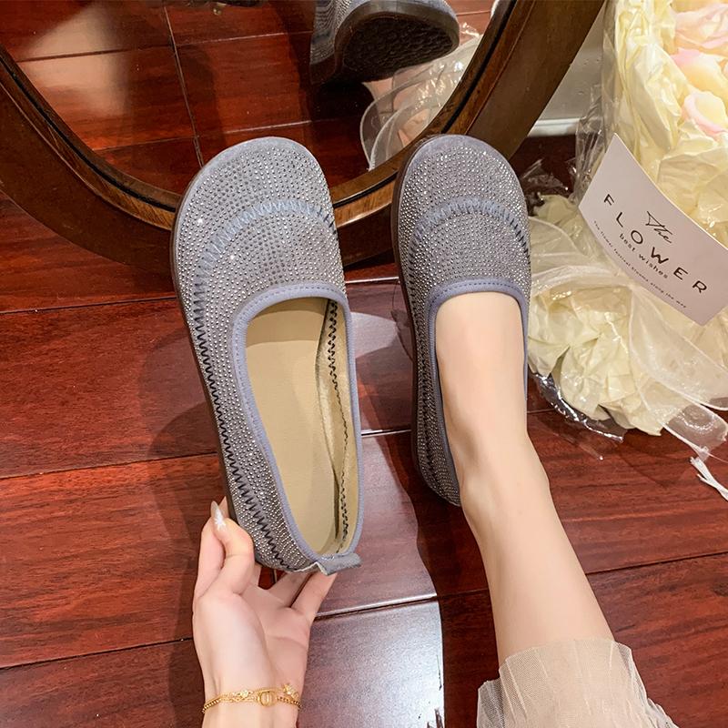 Fashion Fashion Everything Flat Girls 2025 Spring New Style Retro Soft Sole Casual Single Shoes