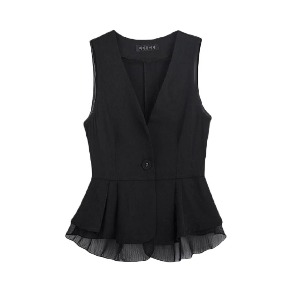Women's Vest Sleeveless Vest Thin Coat Versatile Slim Suit Vest