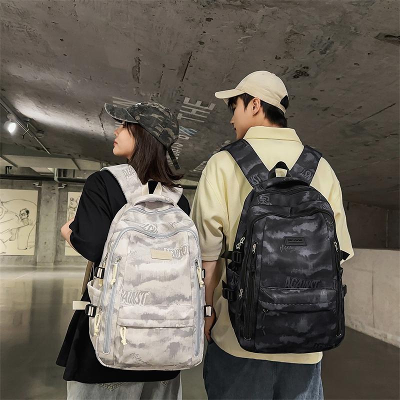 Graffiti Print Student Schoolbag Unisex Large Capacity Travel Backpack