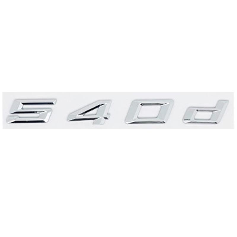 Car 3D ABS Trunk Letters Logo Badge Emblem Decal Sticker For BMW 5 Series 520d 525d 528d 530d 535d 540d E39 E60 E61 F10 F11 G30