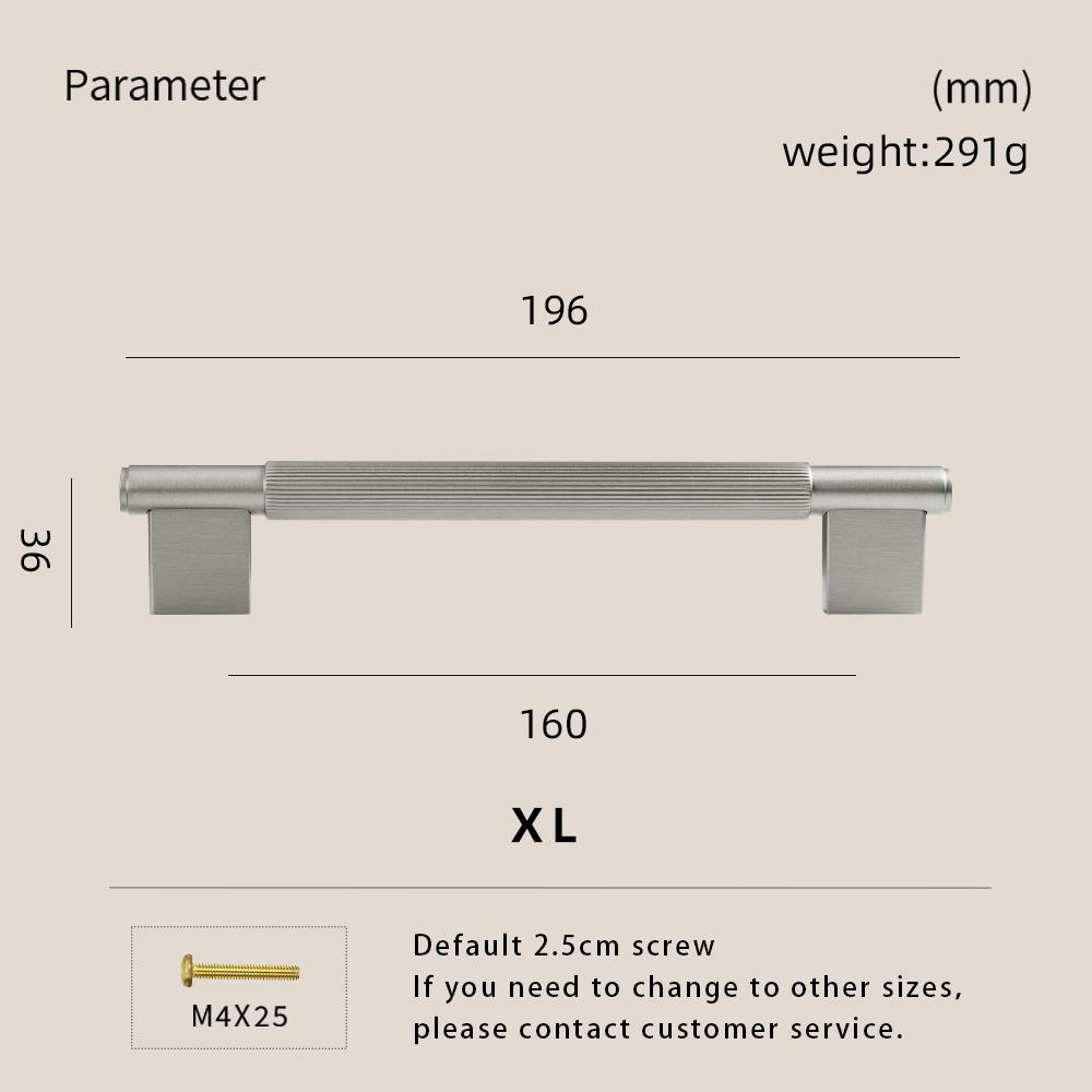 Dooroom Solid Brass Straight Grain Pattern Black Modern Style Cabinet Refrigerator Door Pull Drawer Knobs Hardware Handles