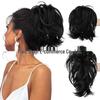 Adjustable High-Temperature Silk Short Curly Clip-On Ponytail Wig for Women