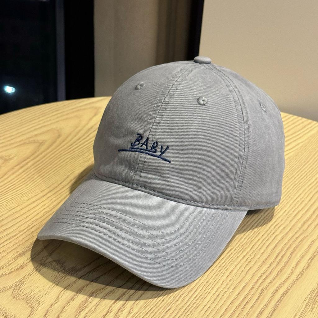 New Early Autumn Korean Style Duck Hat for Men Niche Trendy Brand Versatile Four Seasons Retro Baseball Cap with Face and Small Letters