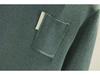 German Velvet Women's Half Turtleneck Pocket Top - Thick, Warm, Slimming, and Versatile Two-In-One for Autumn/Winter.