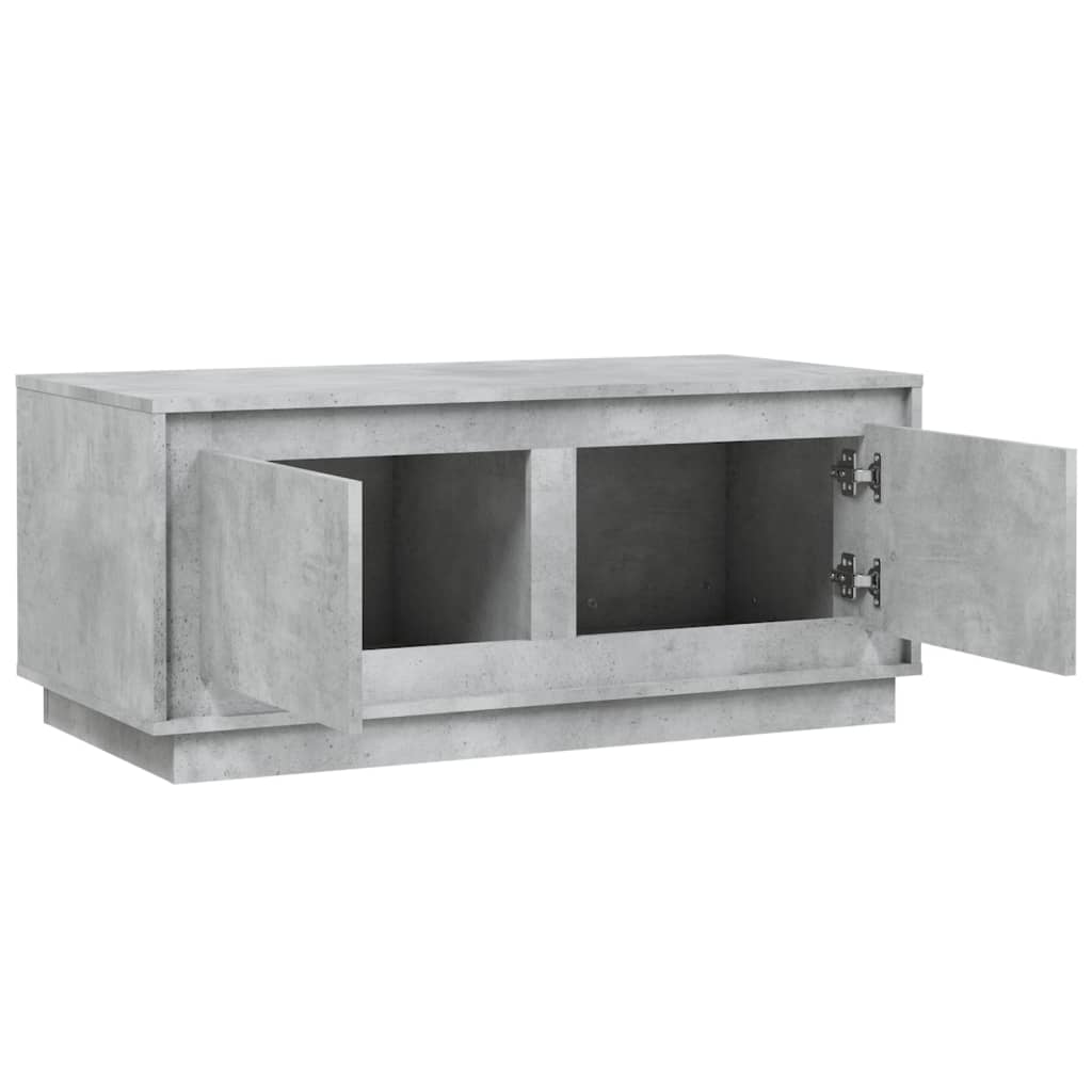 Coffee Table Concrete Grey 102x50x44 cm Wood Based Material