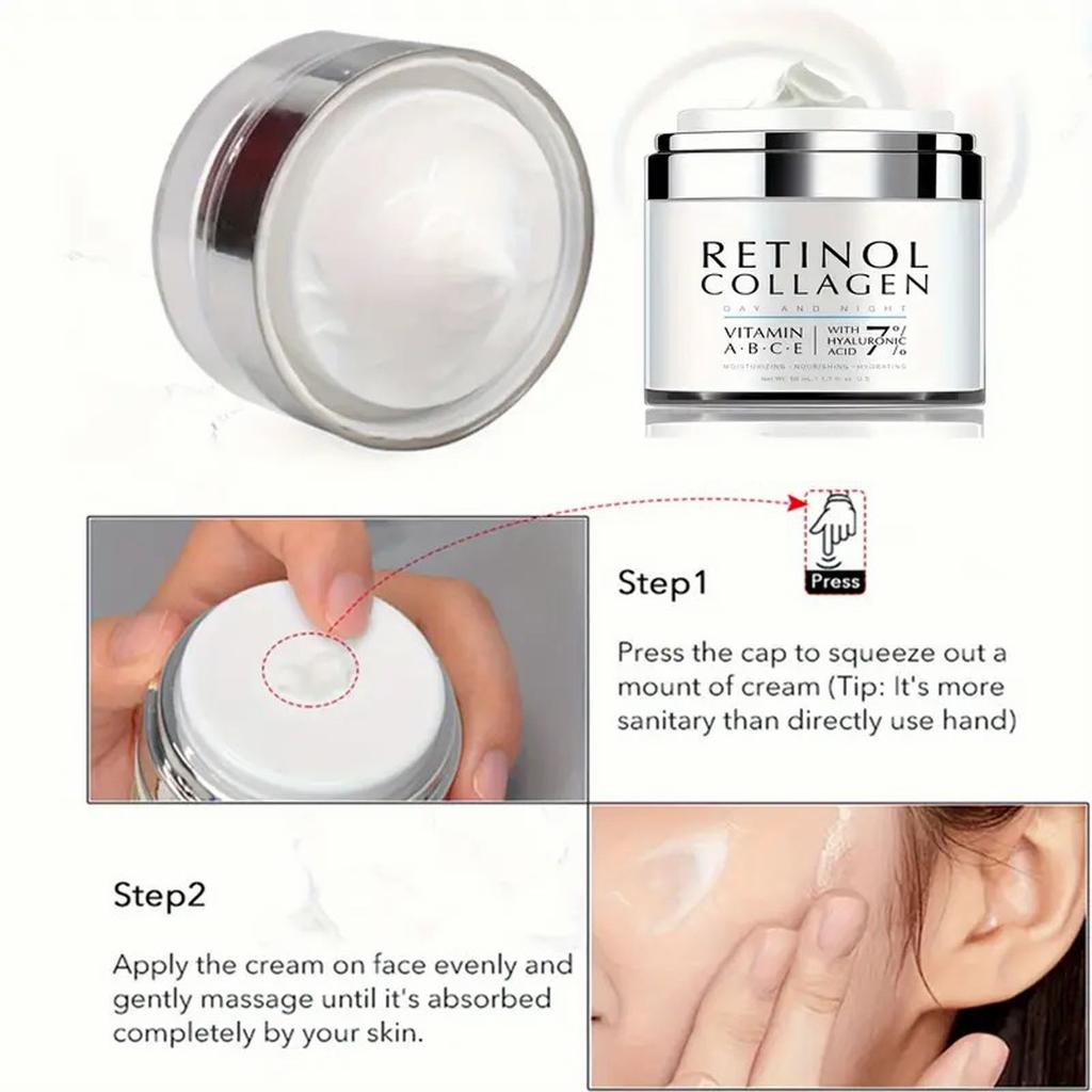 Collagen Cream Firming Hydrating Moisturizing Cream Refreshing Rejuvenating Glowing Face Cream 50ml