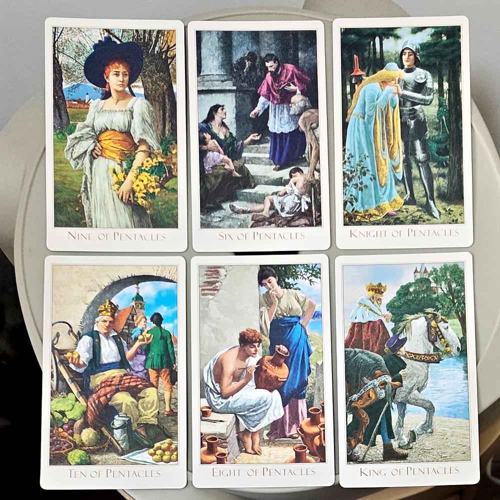 The Victorian Romantic Tarot Deck - 78 Pcs Elegant 19th Century Art Tarot Cards 12*7cm In Rigid Box, Double-embossed Cardstock