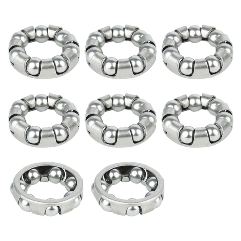 8Pcs Mountain Bike Headset Caged Balls Bearing Cycling Headset Bearing Bicycles Balls Bearing Retainer Bicycles Part
