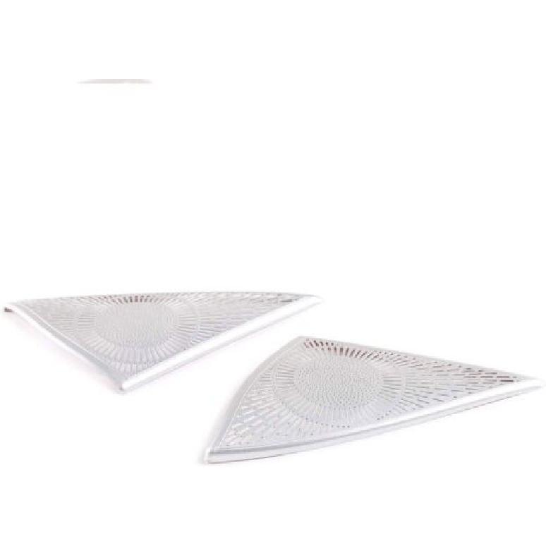 For Mercedes-Benz S-Class W221 Aluminum Front Door Speaker Cover Trim 2008-2013