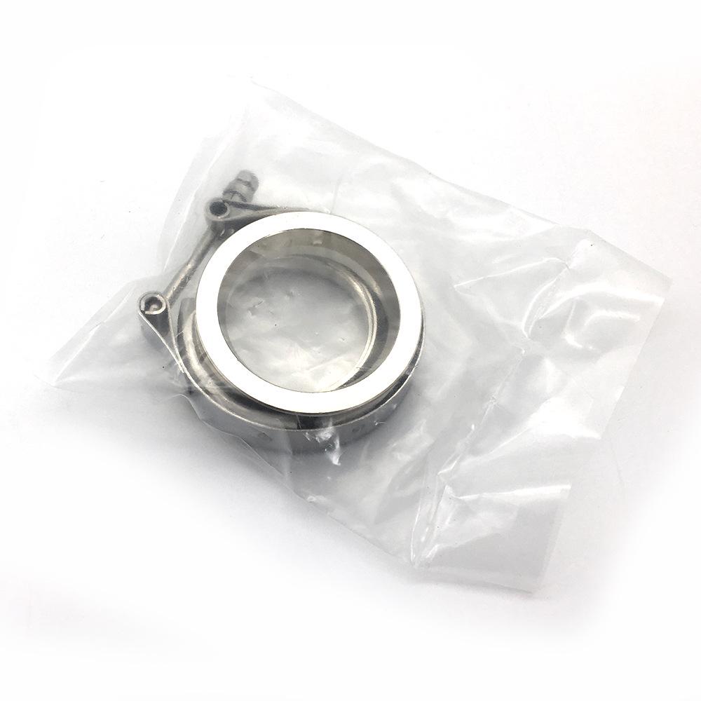 Universal Stainless Steel Car Exhaust Pipe Clamp with V-Type Buckle Flange – 304 Grade