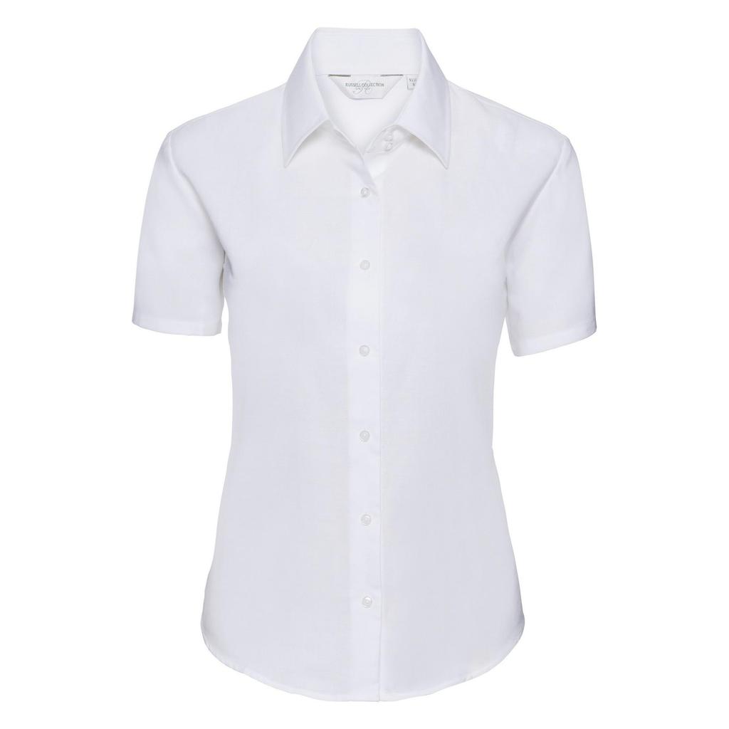 Russell Ladies/Womens Collection Short Sleeve Easy Care Oxford Shirt