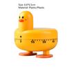 Kitchen Timer Eye-catching Cartoon Shape Plastic Lovely Duck Mechanical Study Timer for Home