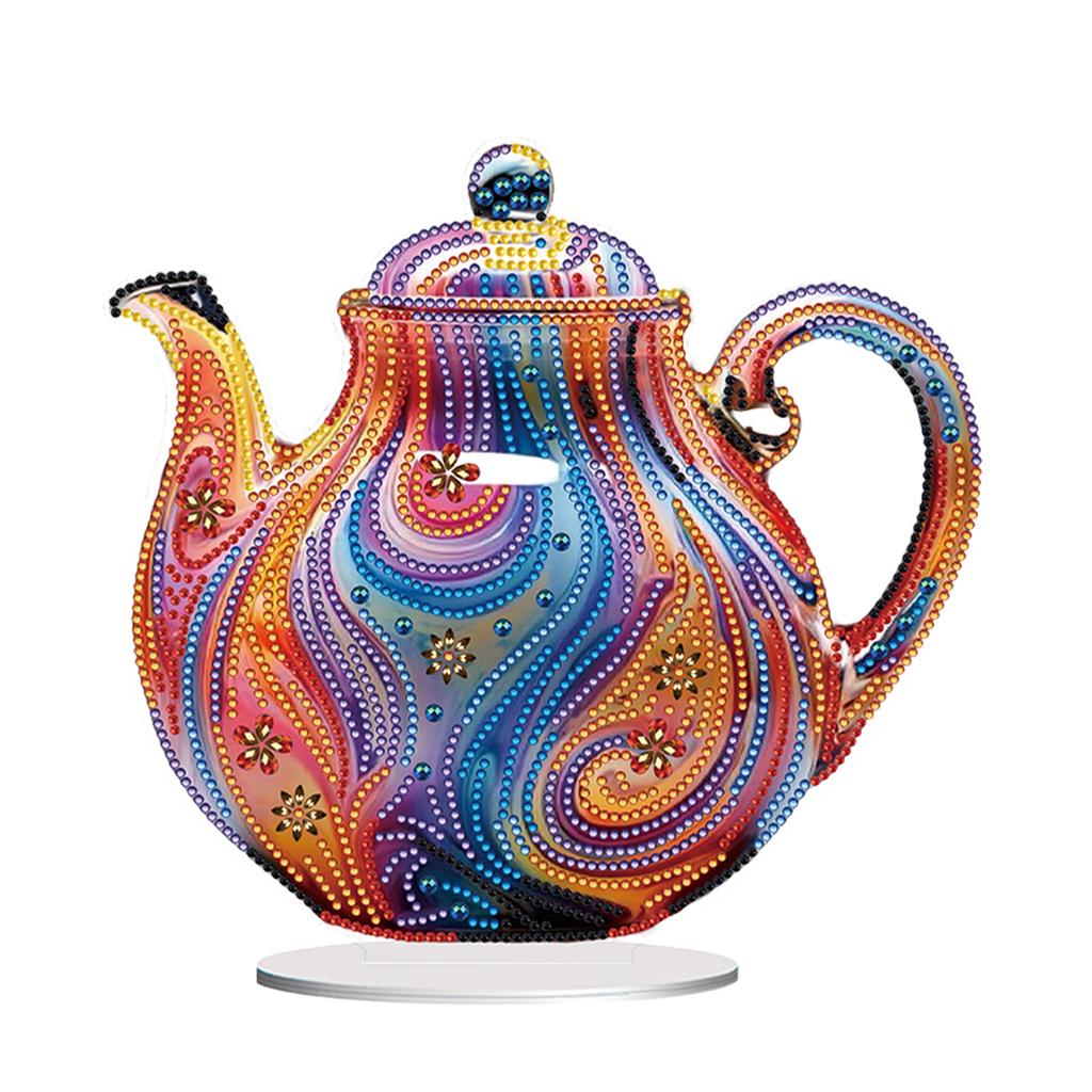 Acrylic Special Shape Flower Vase Diamond Painting Tabletop Ornaments Kit Desktop Diamond Art Kits Rhinestones Desktop Ornaments