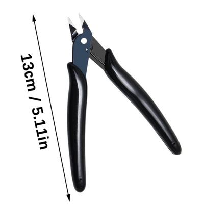 Pack of 2 5inch Mini Flush Cutters with Multiple Color Handle Diagonal Pliers for Accuracy Model and Electronic Work