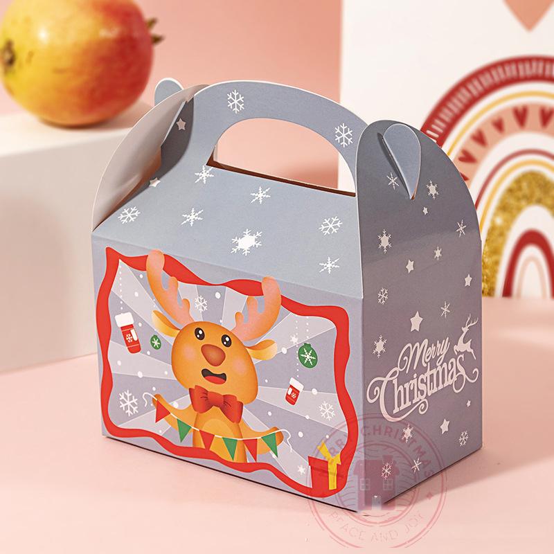 

1 шт. 15,5×9×16,5 см Рождественская подарочная коробка Рождественская подарочная коробка Коробка для печенья Упаковочная коробка для конфет Коробка для яблок Чехол для переноски 15.5x9x16.5cm