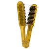 Hair Straightening Plywood Comb Straightener Styling Comb Hairdressing Tool (Purple)