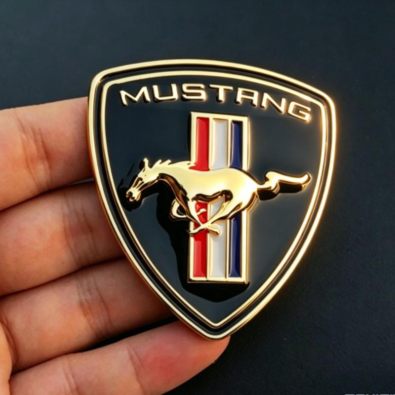 1 Stück Metall-Autoaufkleber Für Mustang Shelby GT Logo Plakette Auto Karosserie Kotflügel Kofferraum Dekoration Zubehör