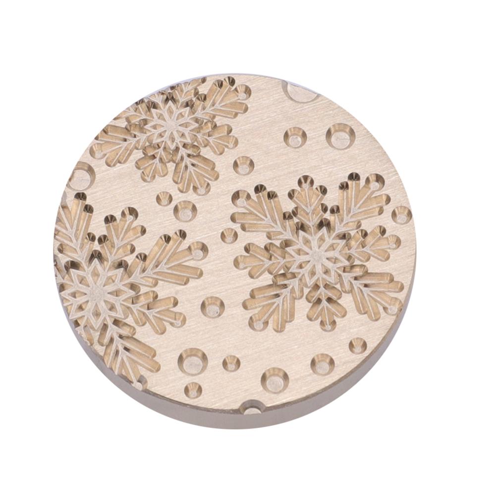 25mm Round Sealing Wax Copper Head 3D Stereoscopic Relief Christmas Series Stamps Print Head DIY Manual Account for Wedding Card