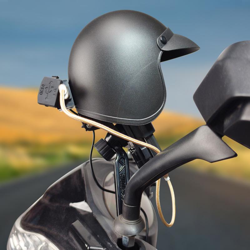 Electric Scooter Rain Protection Helmet with Phone Holder and Navigation for Delivery Riders