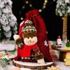Christmas Gift Bag Christmas Santa Snowman Wrapping Bags With Drawstring 3PCS Christmas Decor Gift Bags Small Goody Treat Bags