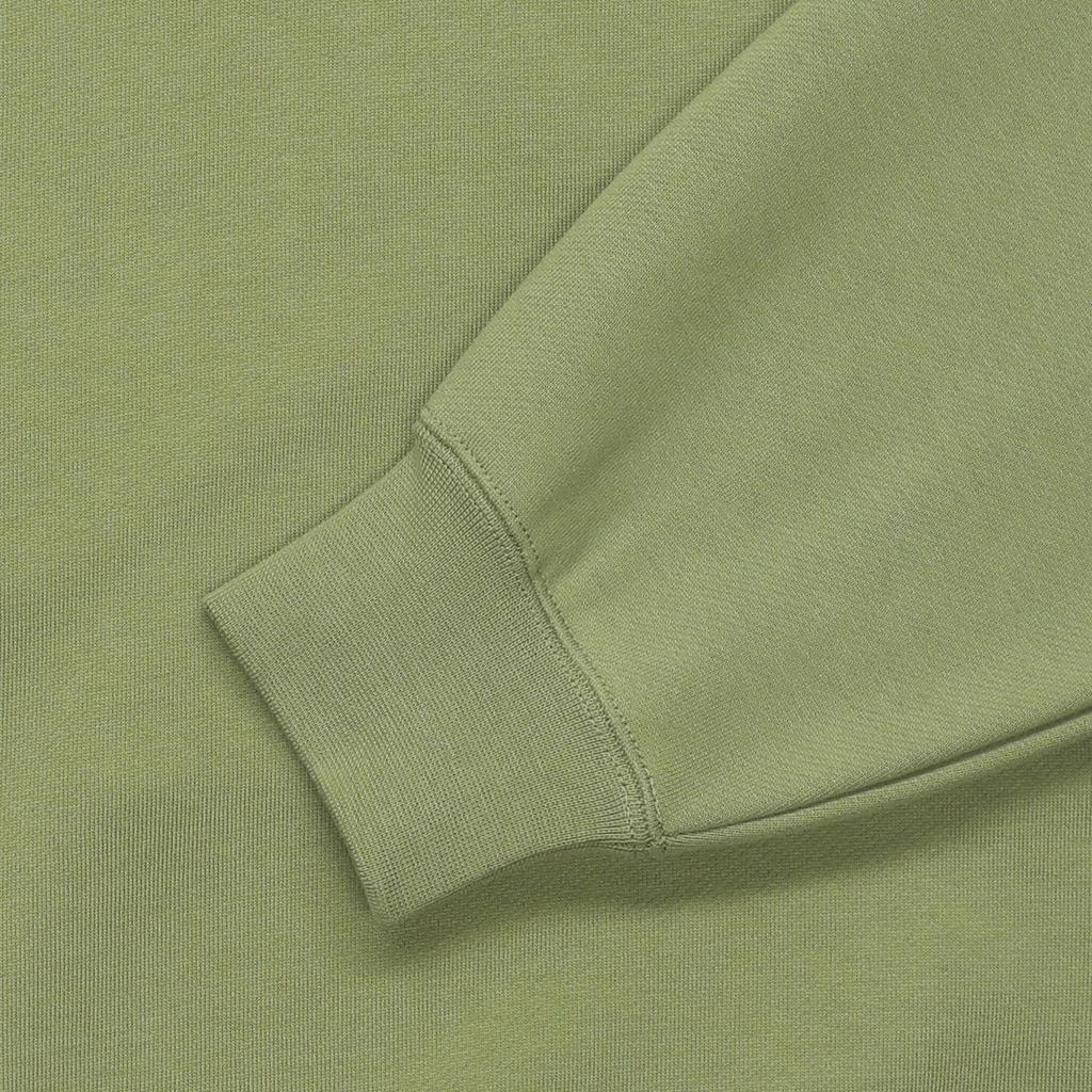 Jordan Solid Color High Neck Pullover Cropped Long Sleeve Sweatshirt Women Tops Green FD7222-340