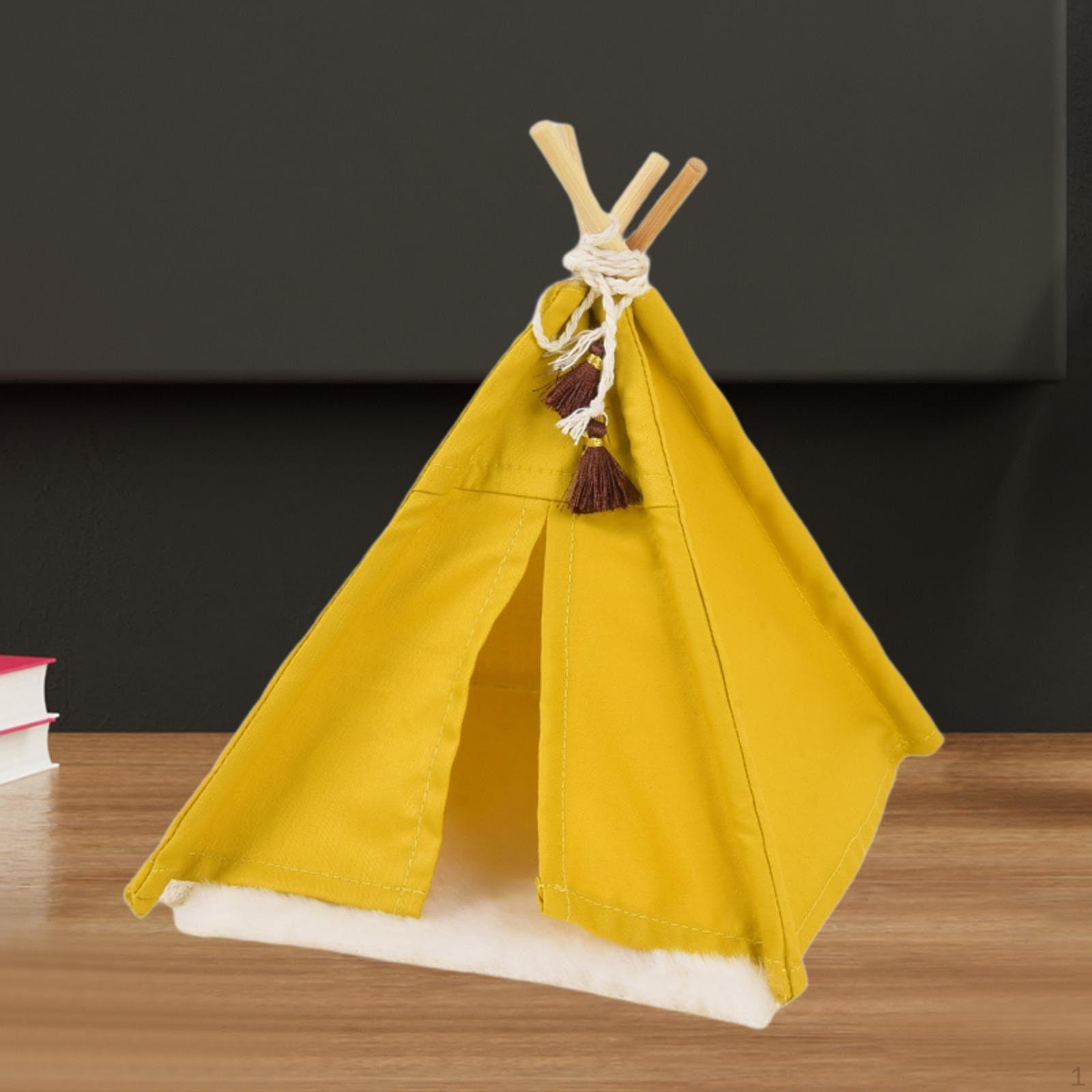 

1/12 Кукольный домик Миниатюрная палатка Мини Подарок на день рождения Аксессуары Креативный Yellow