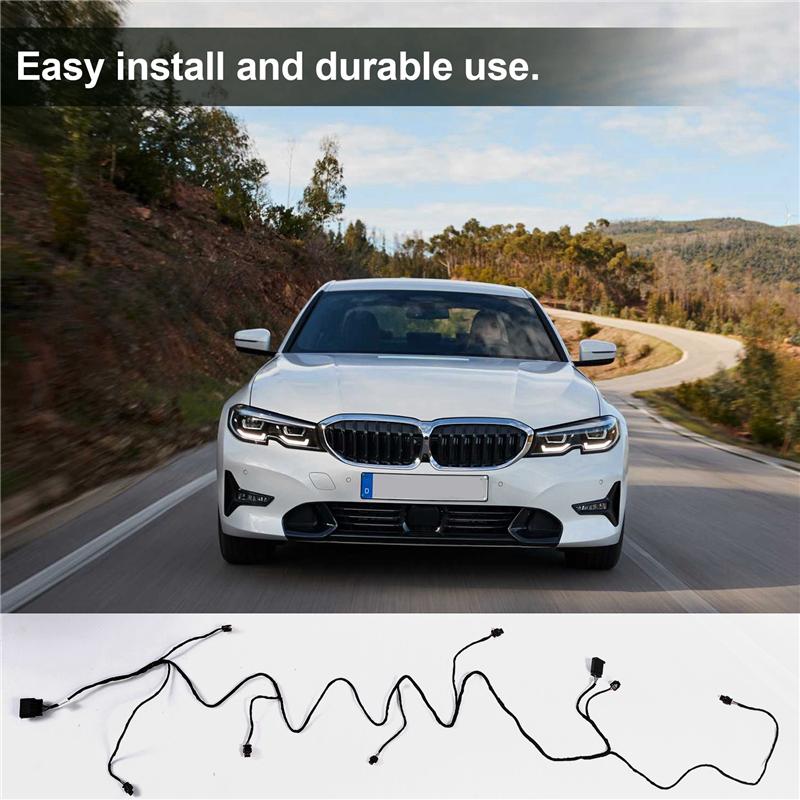 A34G-For BMW 3 Series 2015 320I/X3 2018/X1 2012 Front Bumper PDC Wiring Harness Loom 61126991952 6991952 чёрный
