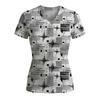 Women's Geometric Abstract Print V-Neck T Shirt Daily Casual