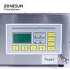 ZONESUN ZS-DP621W Semi automatic Liquid Weighing and Filling Machine Edible Oil Milk  Diaphragm Pump Water Bottle Filler