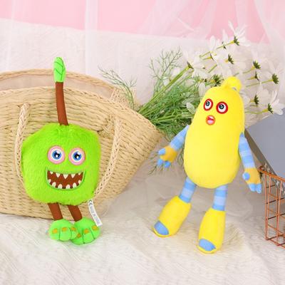 Doll My Singing Monsters Concert Green Furcorn Plush Toy Holiday Gift Birthday Congratulations Throw Pillow Christmas Gift Horror Game