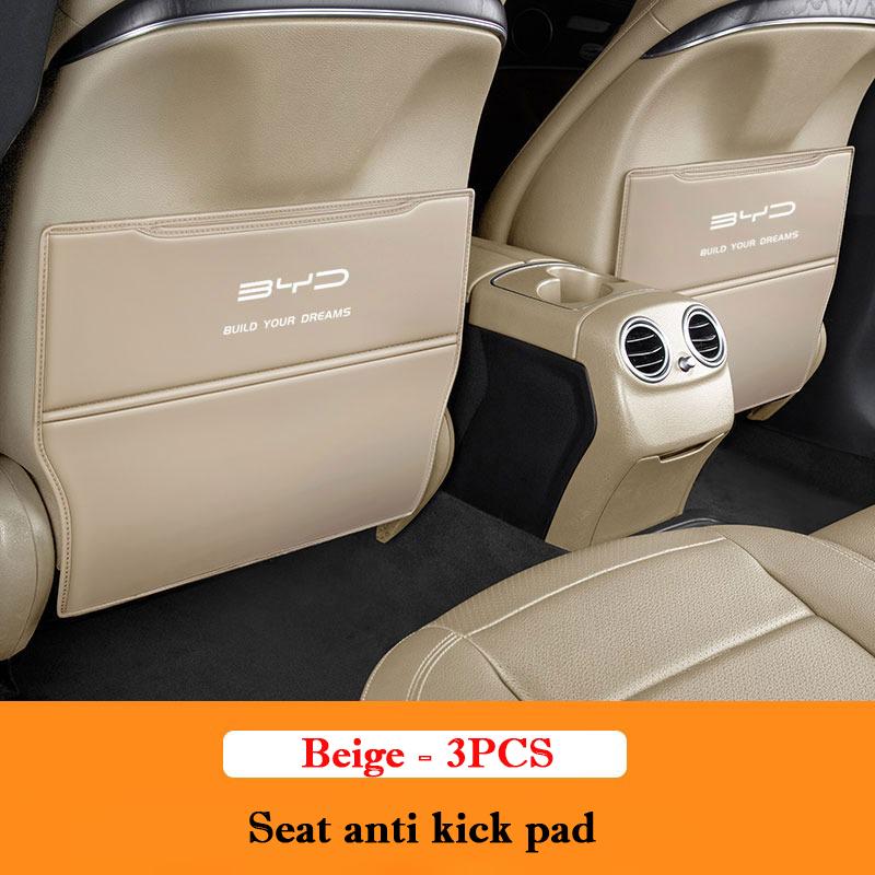 For BYD KING Destroyer 05 -2025 Car Seat Back Anti Kick Pad Rear Armrest Box Leather Protector Pad Interior Decorative Mat