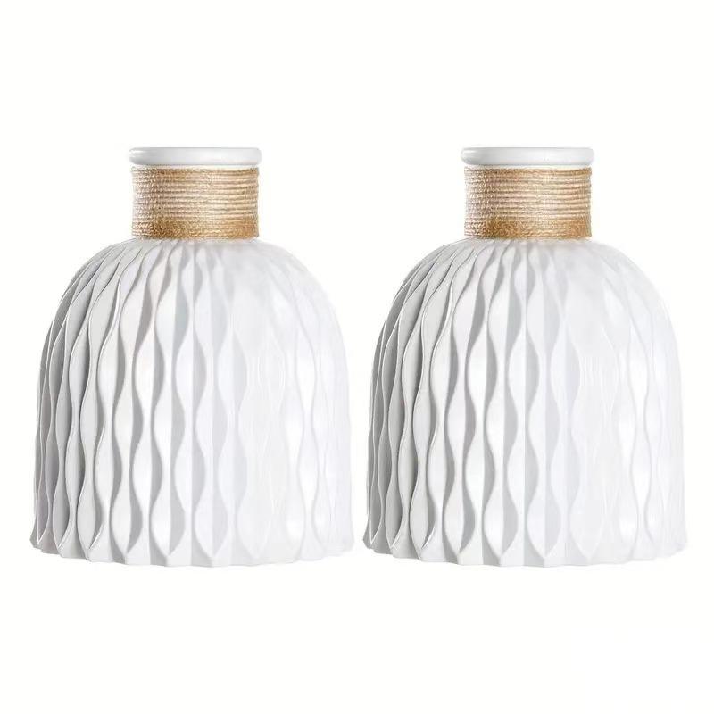 Plastic Flower Vase,Faux Ceramic Vase For Home Decoration Flower Arrangements,Home Decor,Flower Vase,Centerpiece,Table Decor